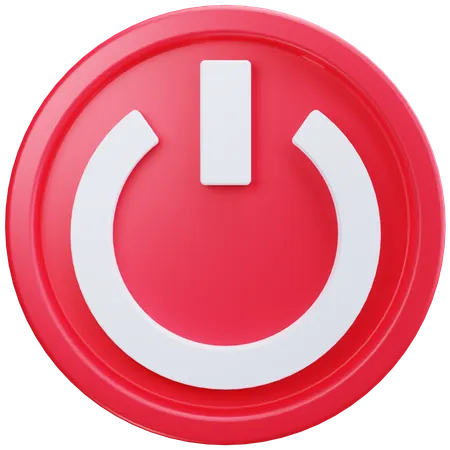 Red Power  3D Icon