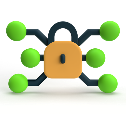 Red privada  3D Icon