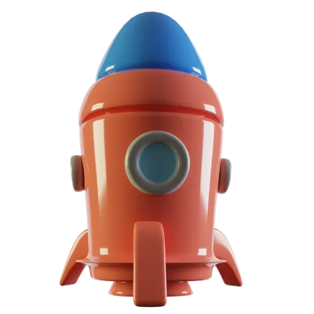 Red Rocket  3D Icon