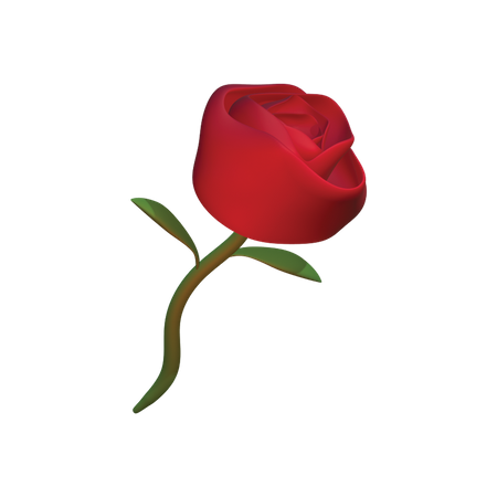 Red Rose  3D Icon