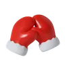 Red Santa Gloves