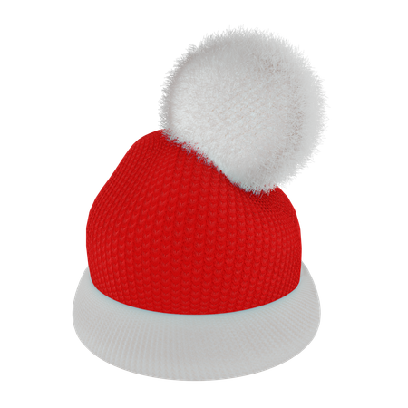 Red santas cap  3D Icon