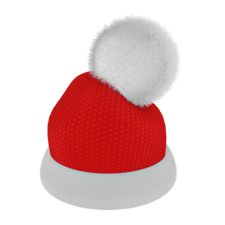 Red Santas cap  3D Icon