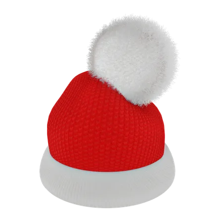 Red Santas cap  3D Icon