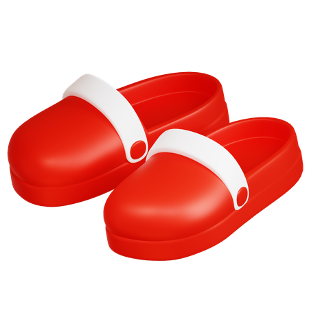 Red Slippers  3D Icon