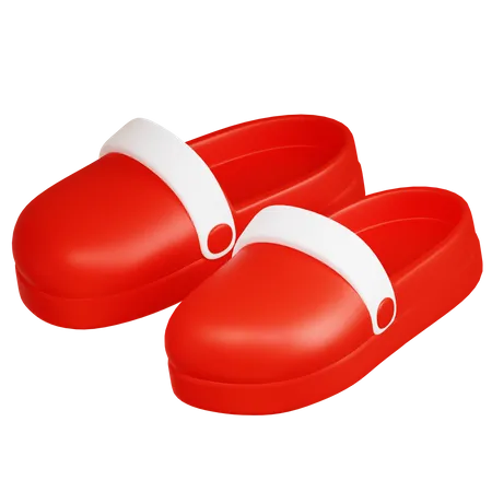 Red Slippers  3D Icon