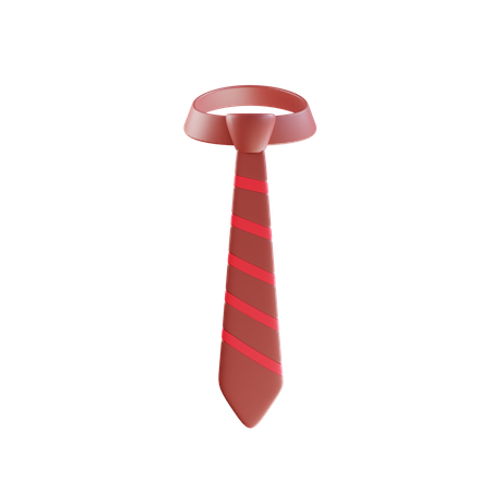 Red Tie  3D Icon