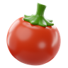 red tomato 3d illustration