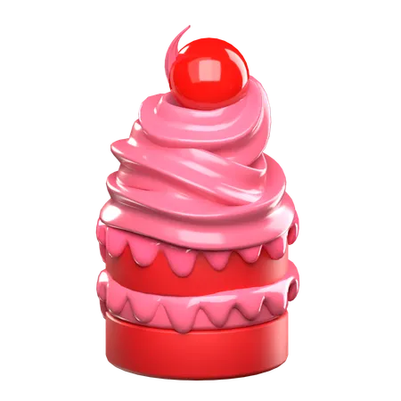 Red Velvet Cake  3D Icon