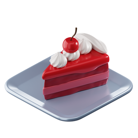 Red Velvet Cake  3D Icon