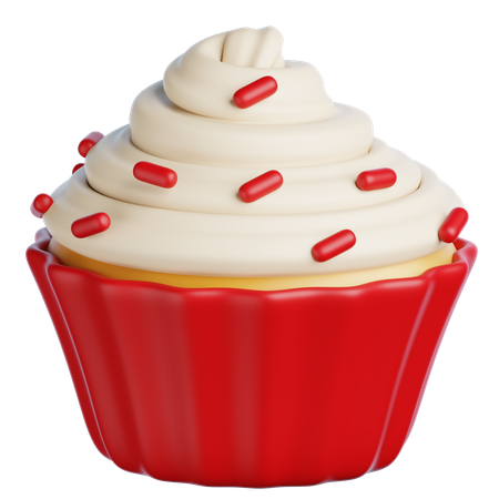 Red Velvet Cupcakes  3D Icon