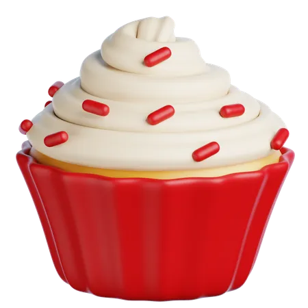 Red Velvet Cupcakes  3D Icon