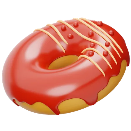 Red Velvet Donuts  3D Icon