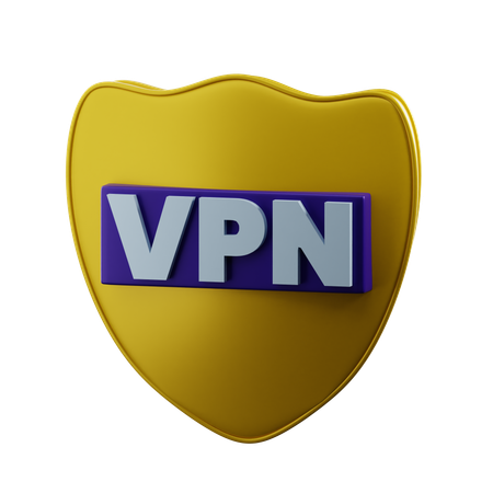 Red vpn  3D Icon