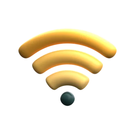 Red Wi Fi  3D Icon