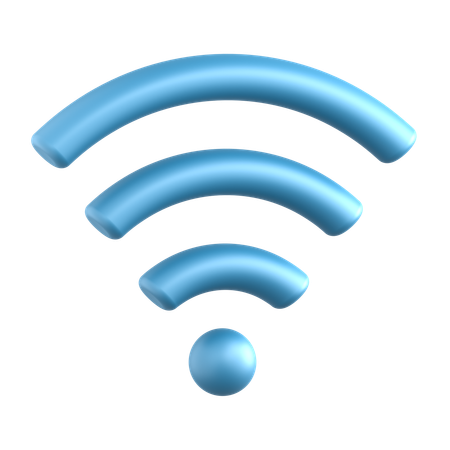 Red Wi Fi  3D Icon