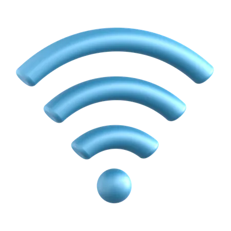 Red Wi Fi  3D Icon