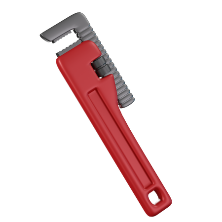 Red Wrench 3D Icon