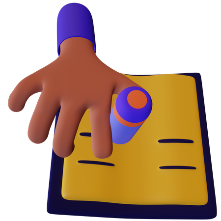 Redação de conteúdo  3D Icon