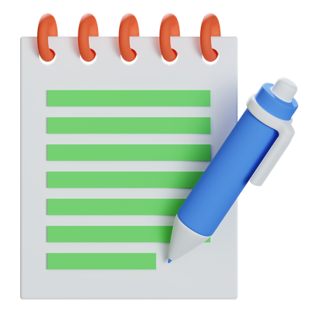 Redacción  3D Icon