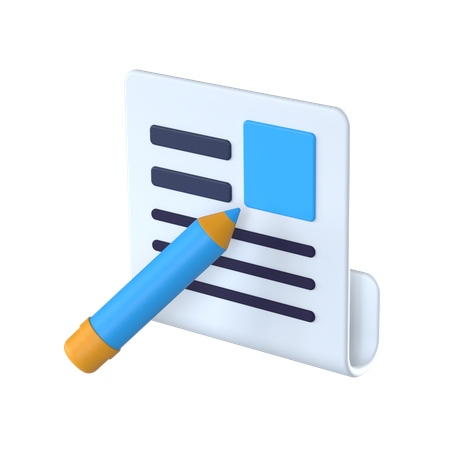 Escritura principal  3D Icon