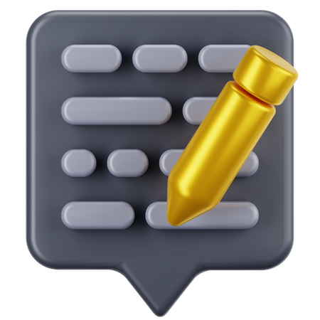 Rédaction  3D Icon