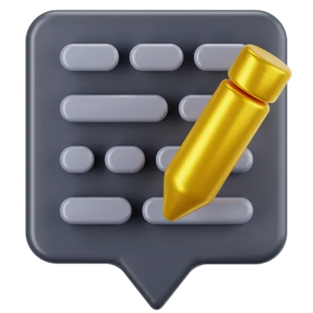 Rédaction  3D Icon