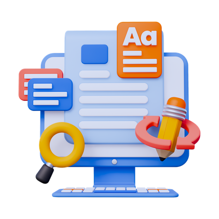 Rédaction  3D Icon