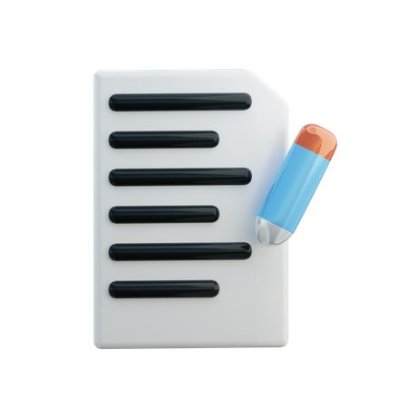 Rédaction de contenu  3D Icon