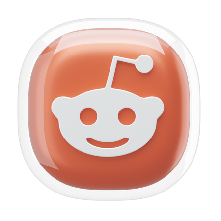 Reddit  3D Icon