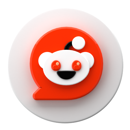 Reddit  3D Icon