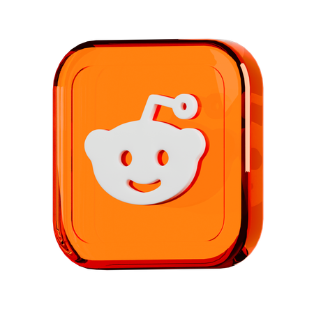 Reddit  3D Icon