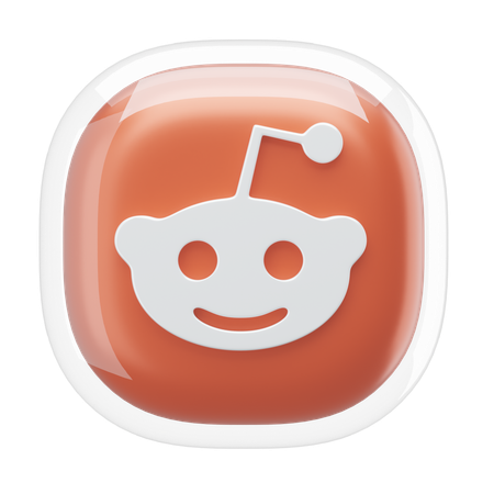 Reddit  3D Icon