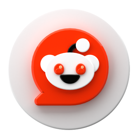 Reddit  3D Icon