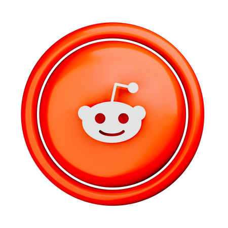 Logotipo do reddit  3D Icon
