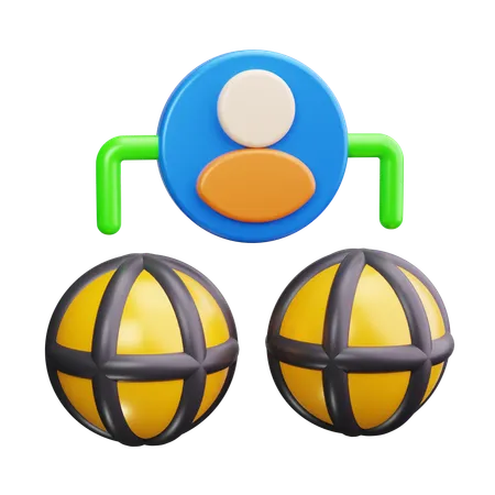 Rede  3D Icon