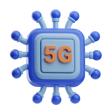 Rede 5g  3D Icon