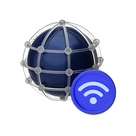 Rede  3D Icon