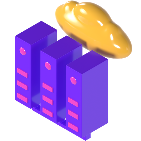 Rede de dados  3D Icon