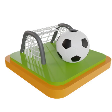 Rede de futebol  3D Icon