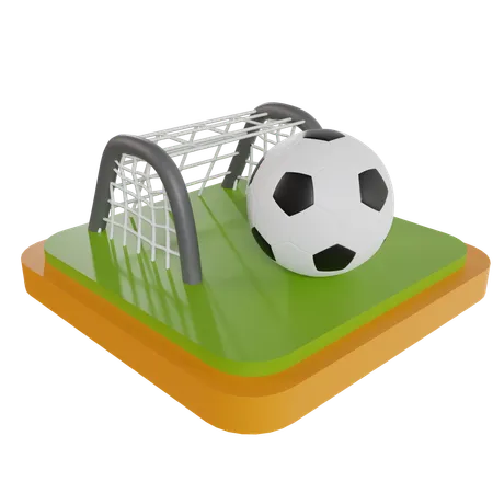 Rede de futebol  3D Icon