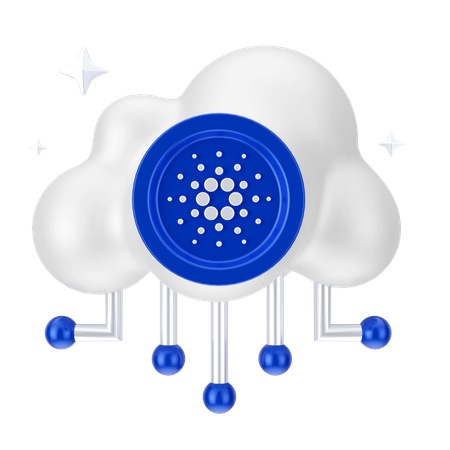 Rede de nuvem cardano  3D Icon