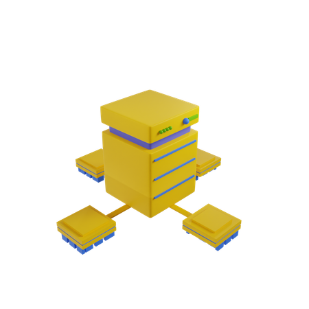 Rede de servidores  3D Icon