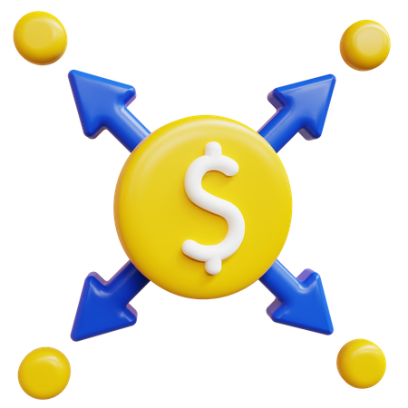 Rede do dólar  3D Icon