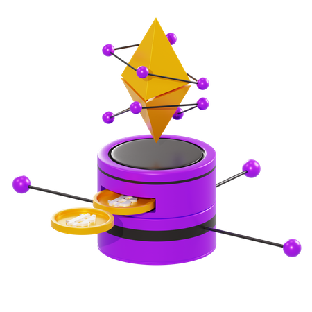 Rede etéreo  3D Illustration