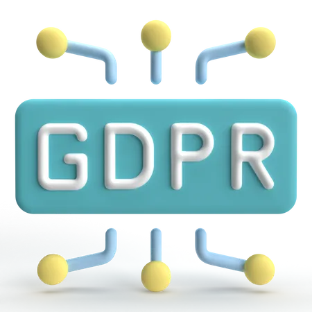 Rede GDPR  3D Icon