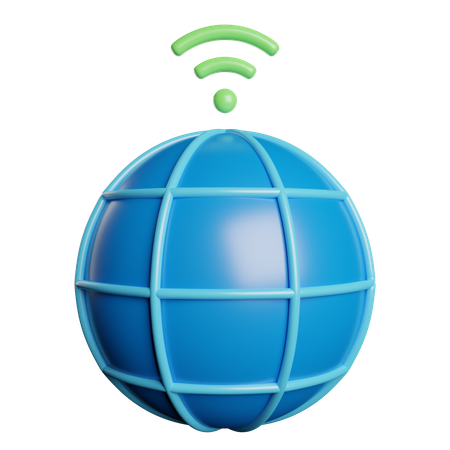 Rede global  3D Icon