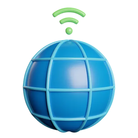 Rede global  3D Icon