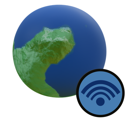 Rede global  3D Icon