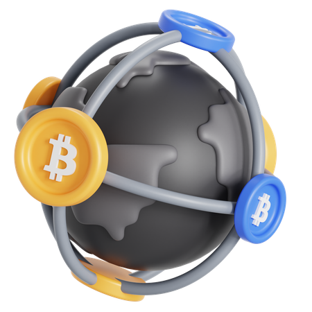 Rede global  3D Icon